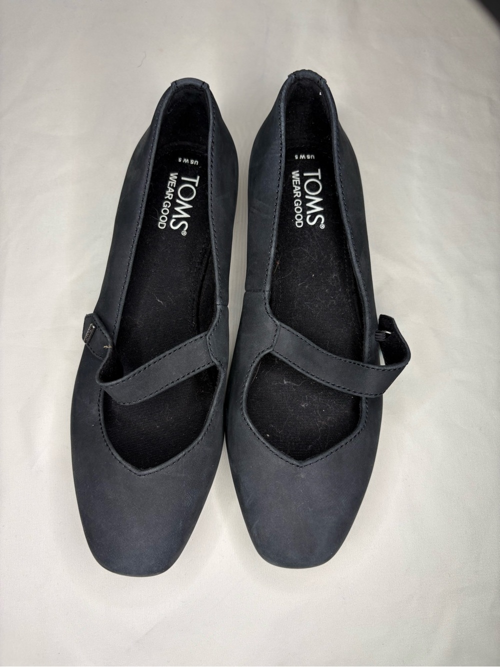 TOMS Women’s Size 5 Black Mary Jane Flats